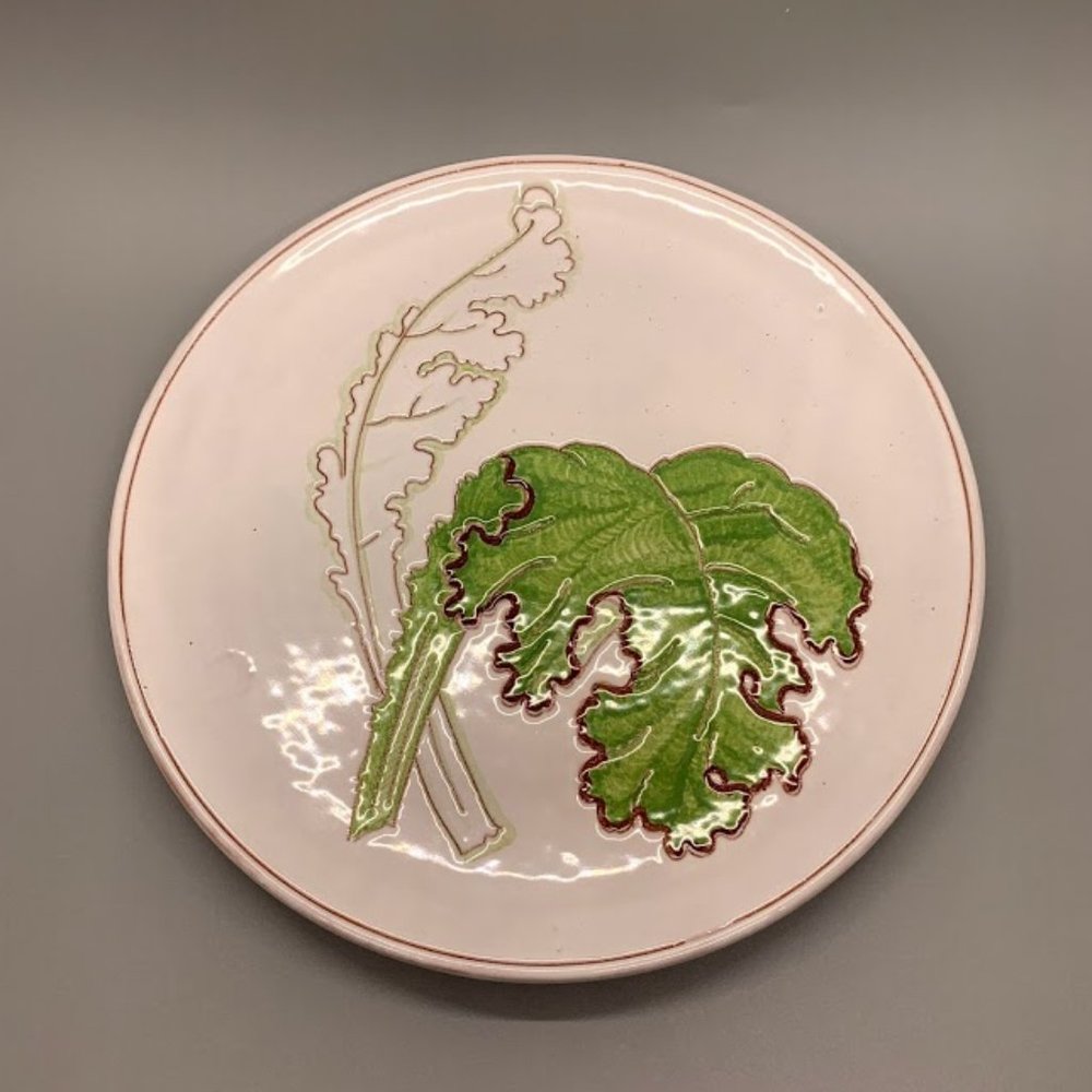 Italian Pottery Lettuce Plate